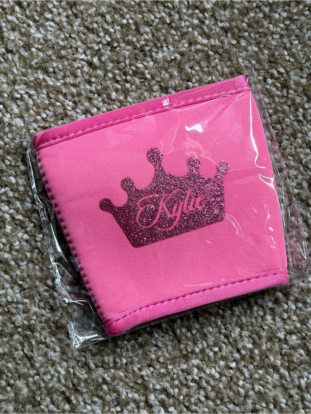 Dunkin x Kylie Glittered Cup Sleeve Koozie